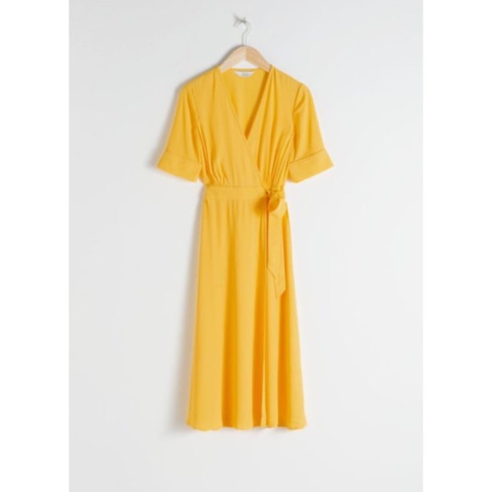 & Other Stories Midi Wrap Dress